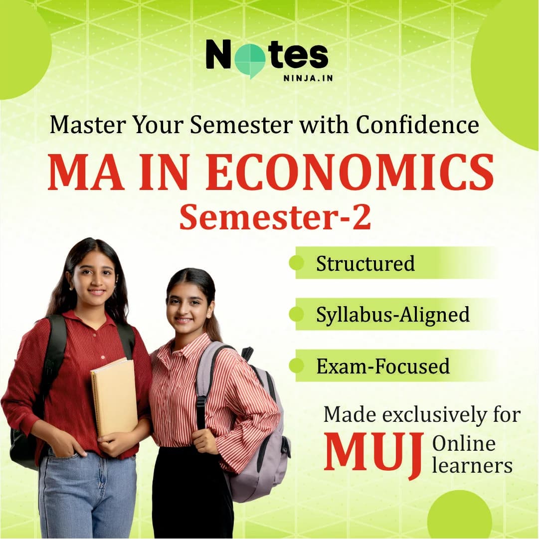 MA IN ECONOMICS – SEM 2