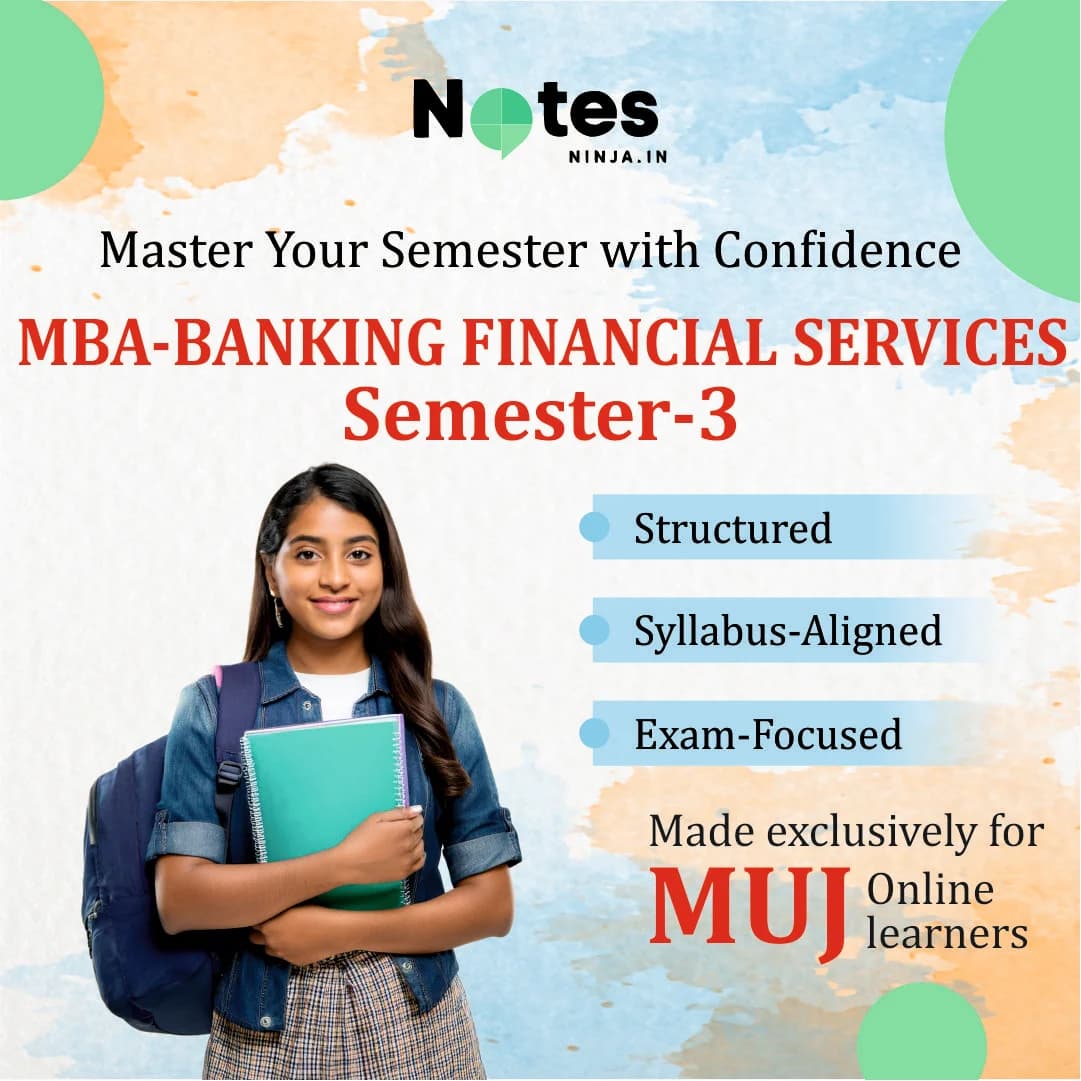 MBA SEM 3 – BANKING FINANCIAL SERVICES