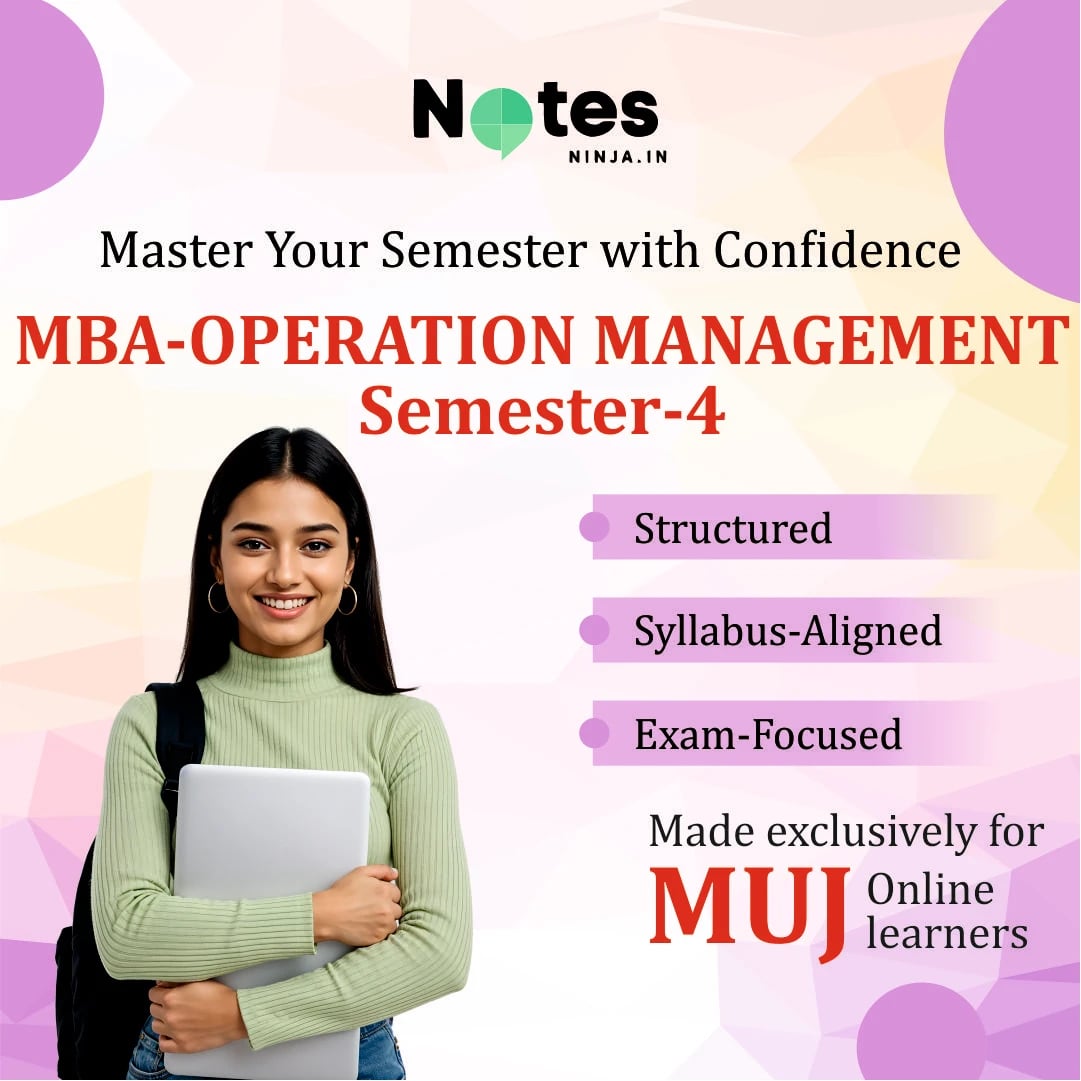 MBA SEM 4 – OPERATION MANAGEMENT