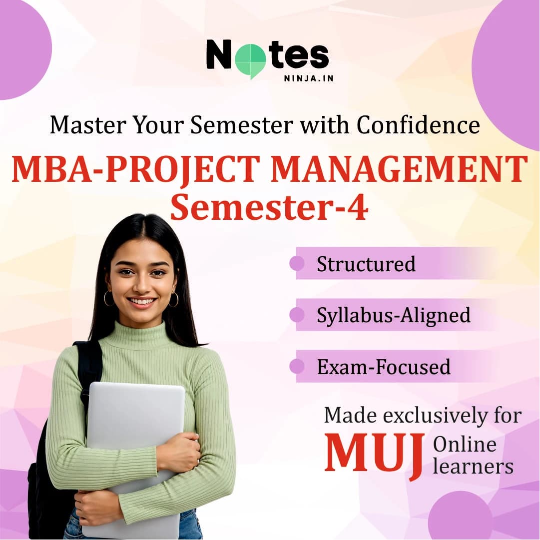 MBA SEM 4 – PROJECT MANAGEMENT