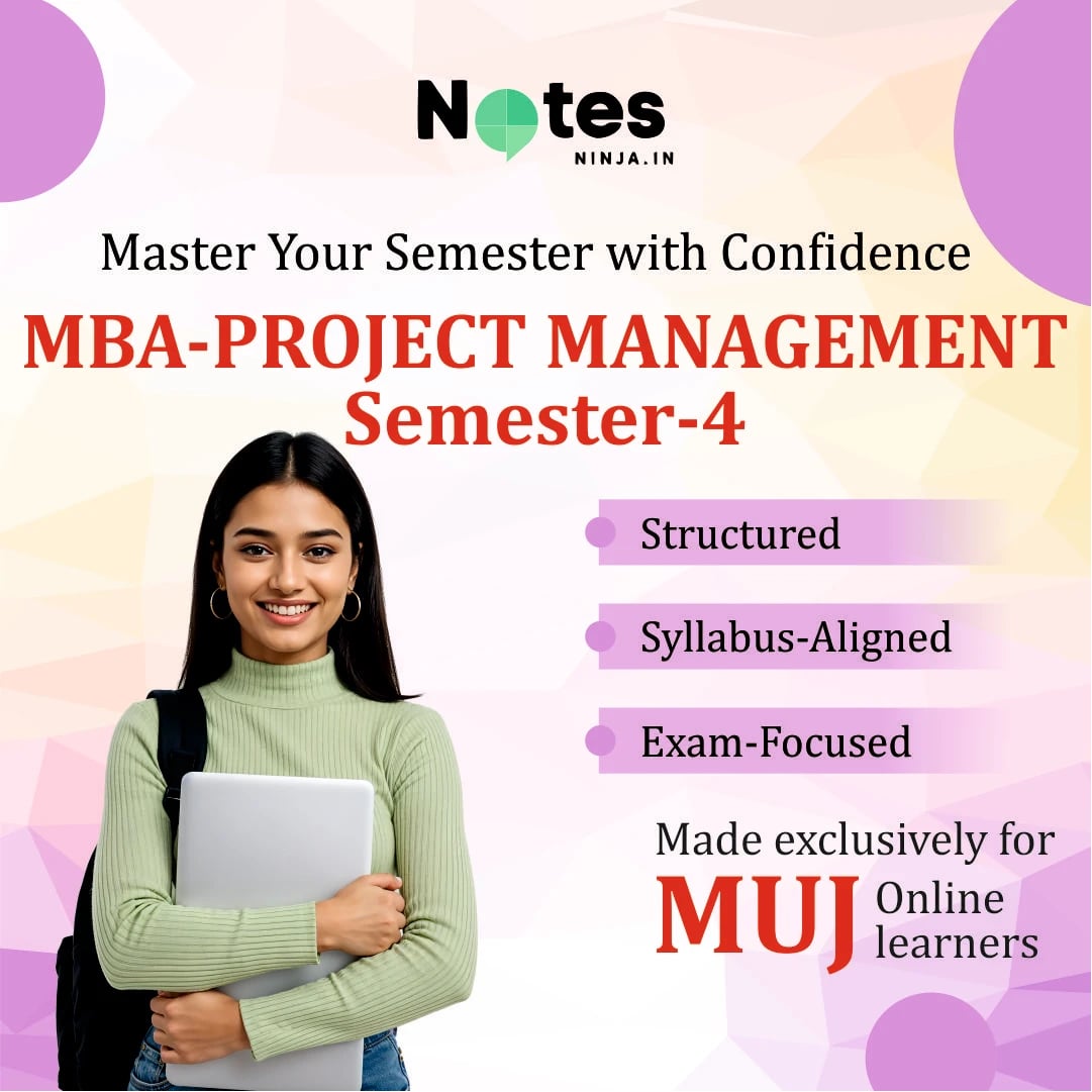 MBA SEM 4 – PROJECT MANAGEMENT
