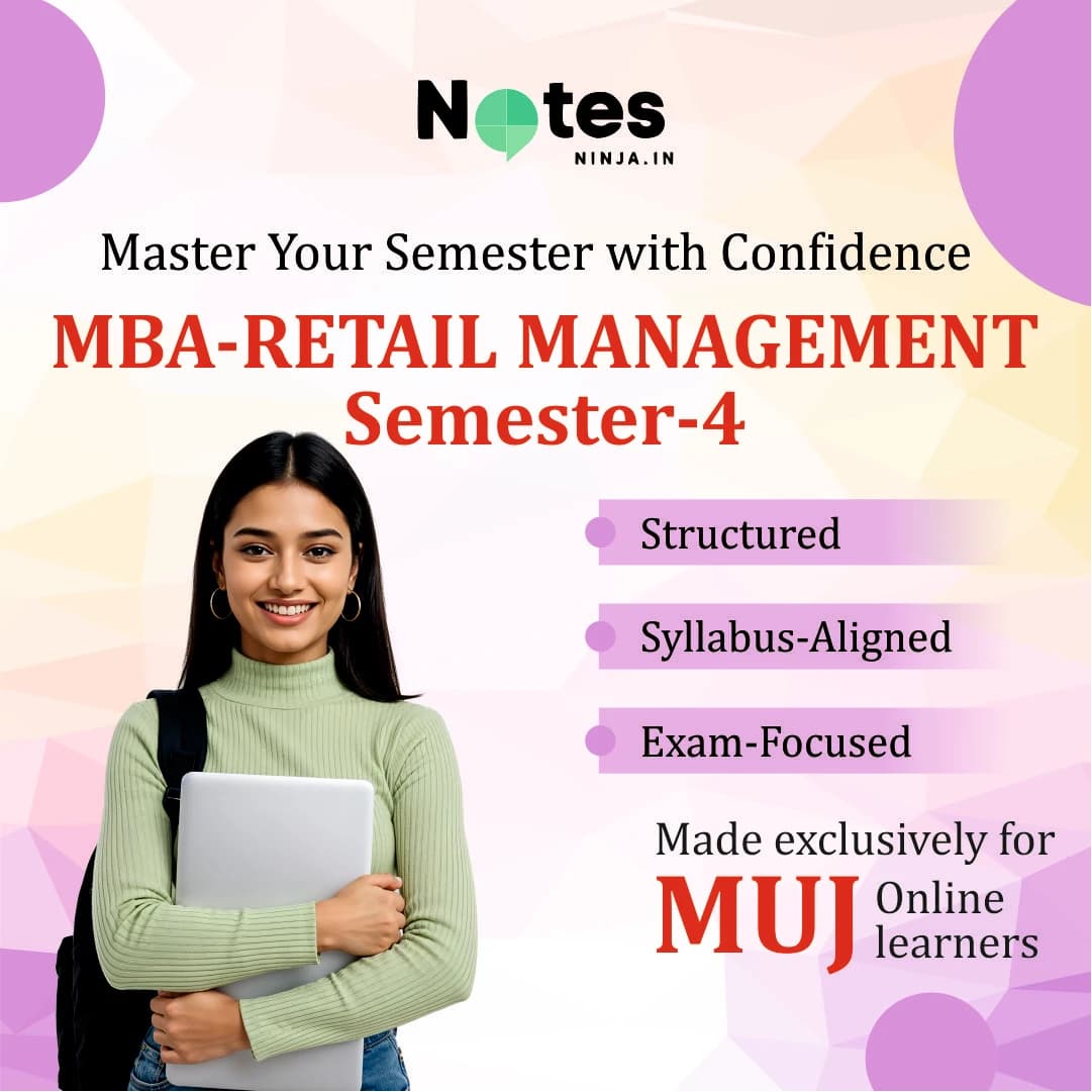 MBA SEM 4 – RETAIL MANAGEMENT